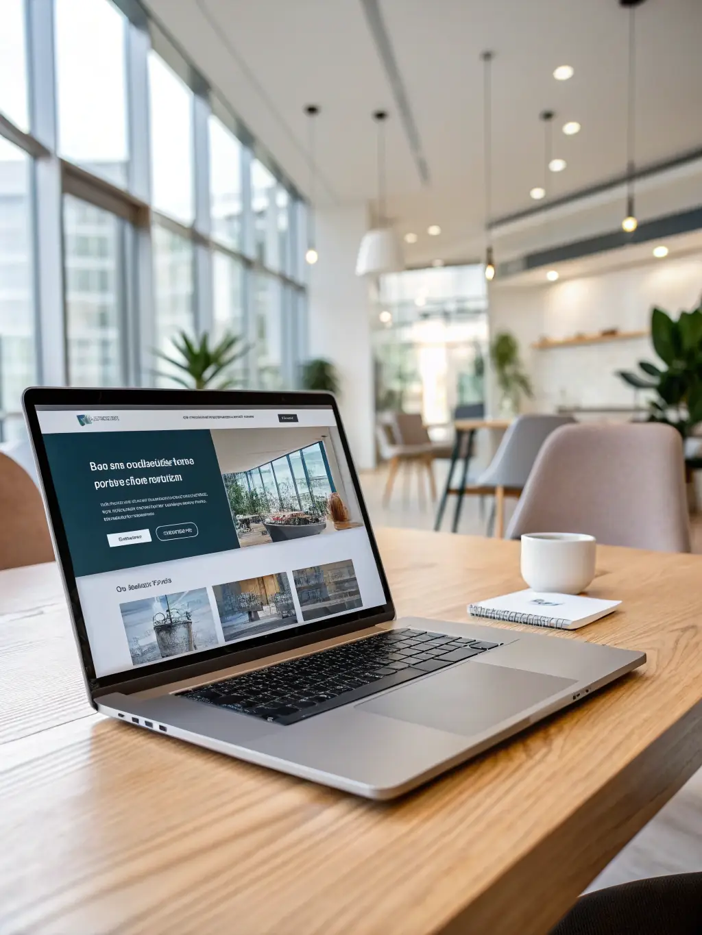 A professionally designed one-page website showcasing a local contractor's services, emphasizing clean design and clear call-to-actions.